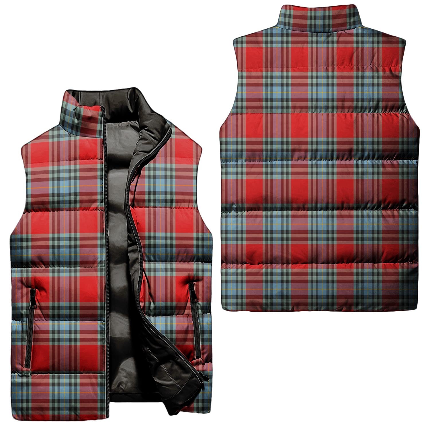 MacLeay Tartan Sleeveless Puffer Jacket Unisex - Tartanvibesclothing
