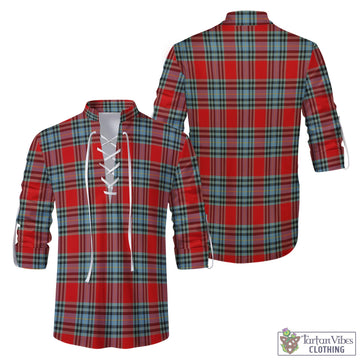 MacLeay Tartan Men's Scottish Traditional Jacobite Ghillie Kilt Shirt