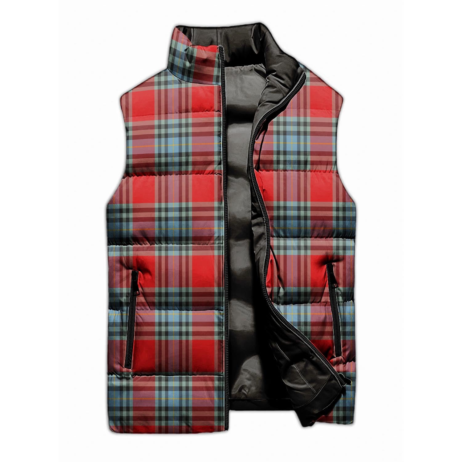 MacLeay Tartan Sleeveless Puffer Jacket - Tartanvibesclothing