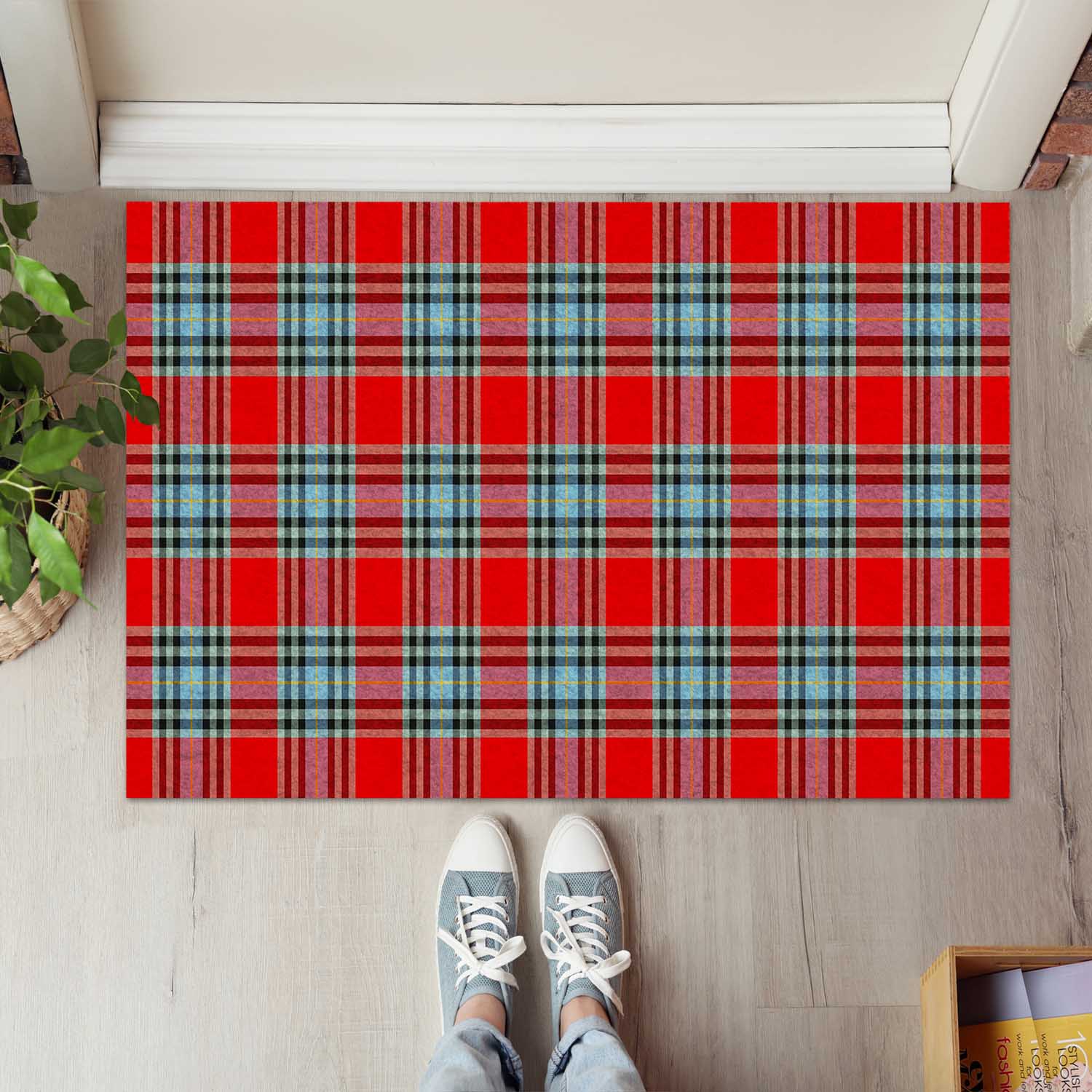 MacLeay (McLeay) Tartan Rubber Doormat - Tartan Vibes Clothing