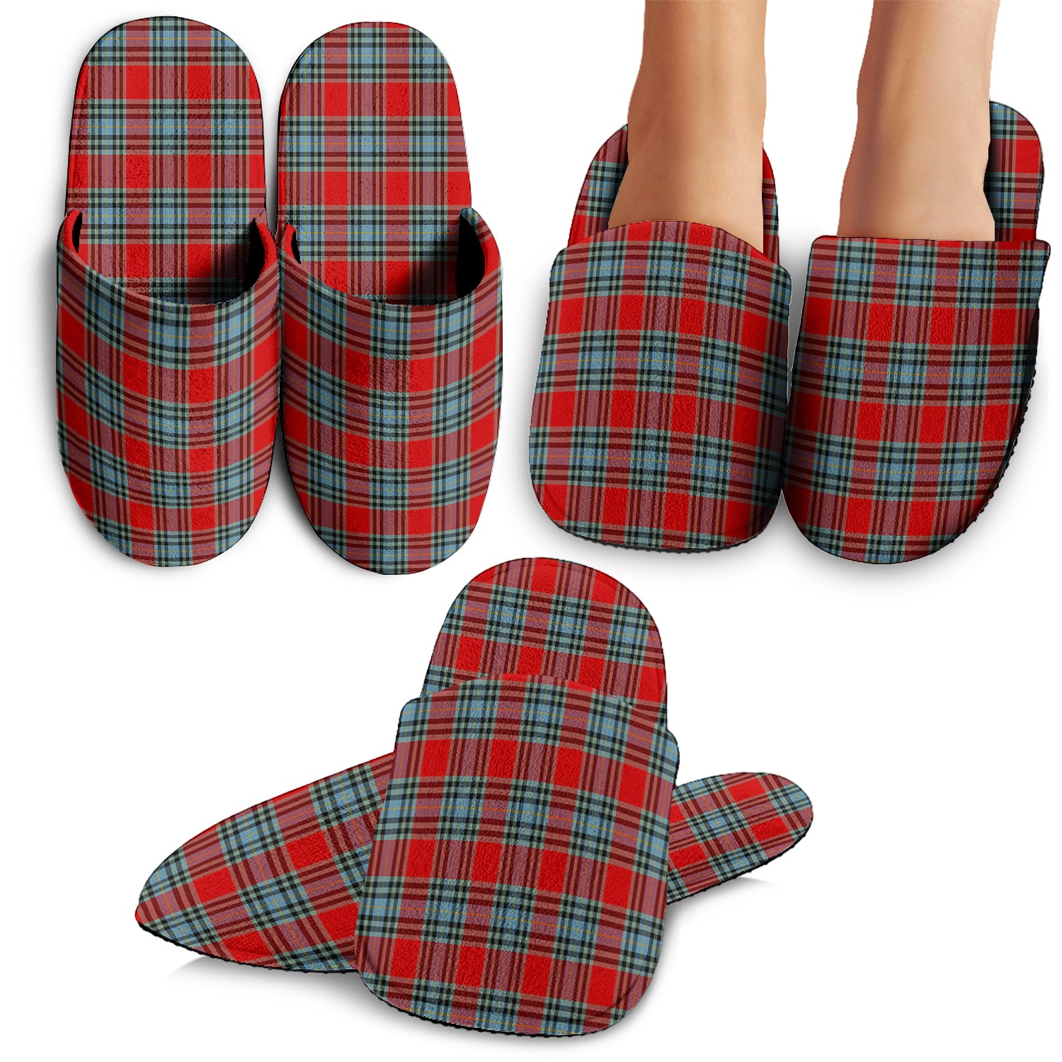 MacLeay Tartan Home Slippers - Tartanvibesclothing