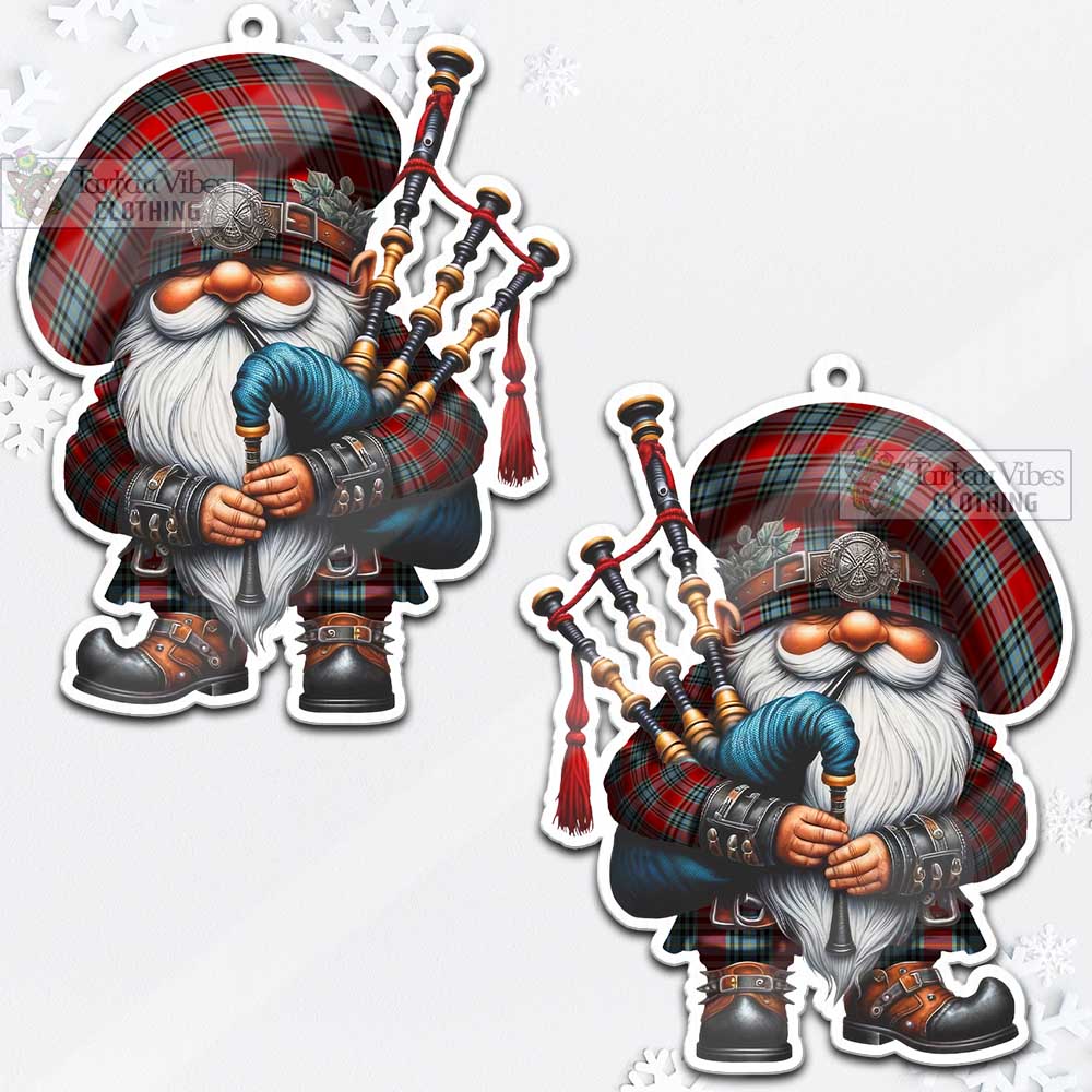 MacLeay (McLeay) Tartan Bagpiper Gnome Christmas Ornament - Tartan Vibes Clothing