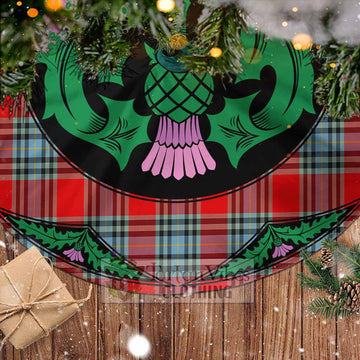 MacLeay (McLeay) Tartan Christmas Tree Skirt Scottish Thistle Style