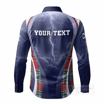 MacLeay (McLeay) Scotland Football Tartan Long Sleeve Button Shirts Scotland On Tour Trophy Style