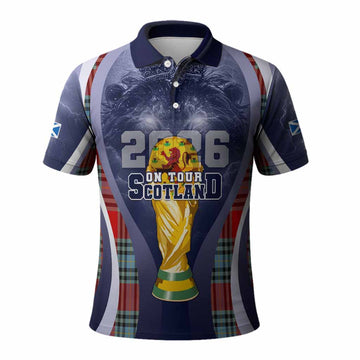 MacLeay (McLeay) Scotland Football Tartan Polo Shirt Scotland On Tour Trophy Style