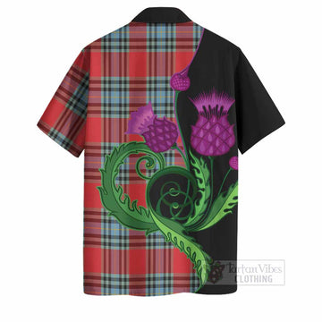 MacLeay (McLeay) Tartan Hawaiian Shirt Traditional Scottish Thistle
