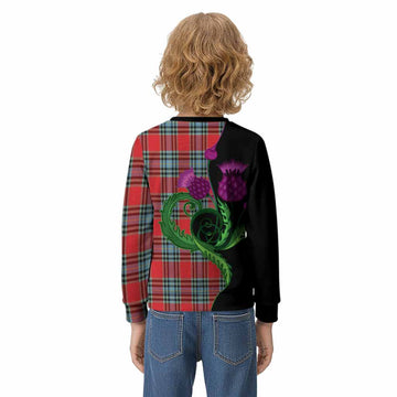 MacLeay (McLeay) Tartan Kid Knitted Sweatshirt Traditional Scottish Thistle