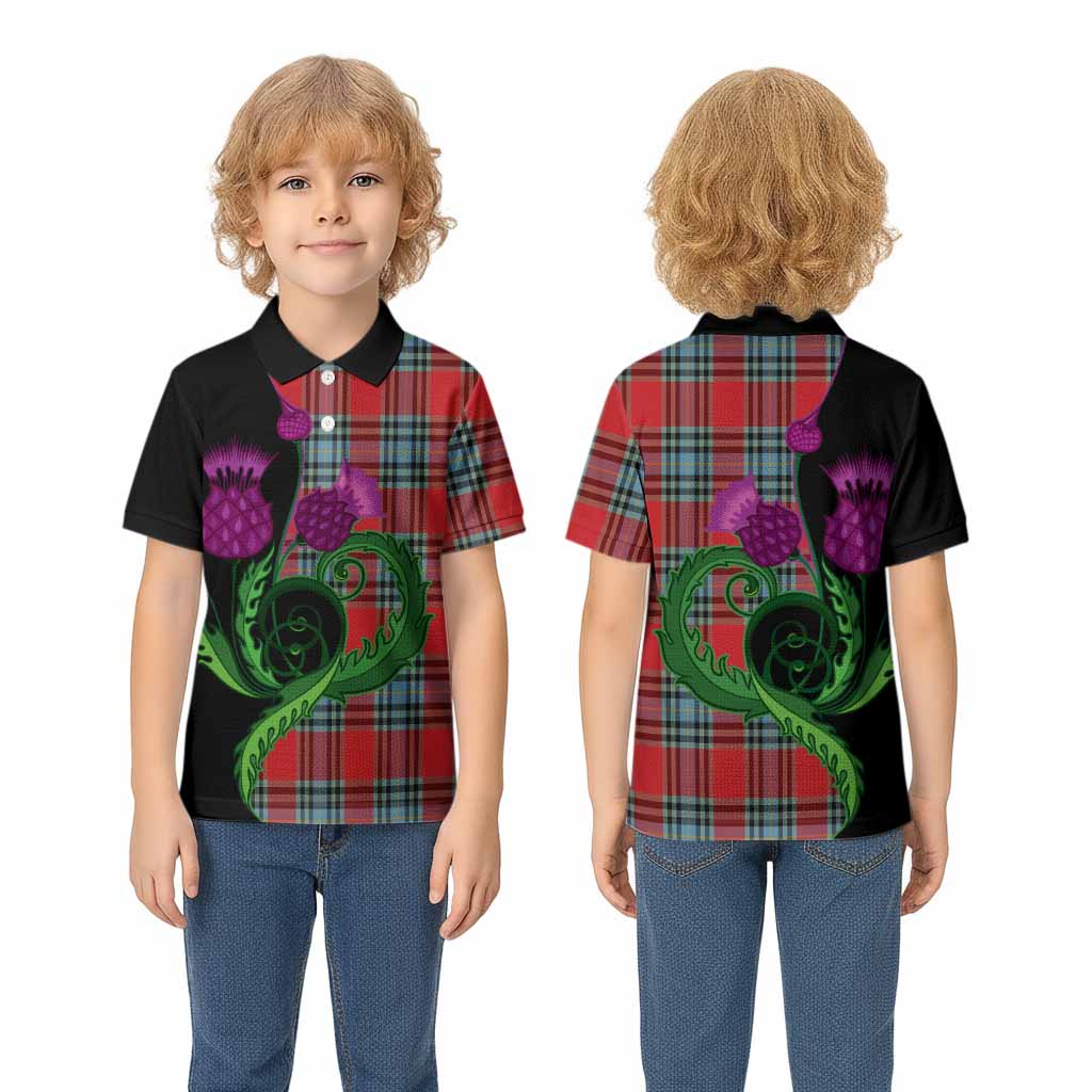 MacLeay (McLeay) Tartan Kid Polo Shirt Traditional Scottish Thistle