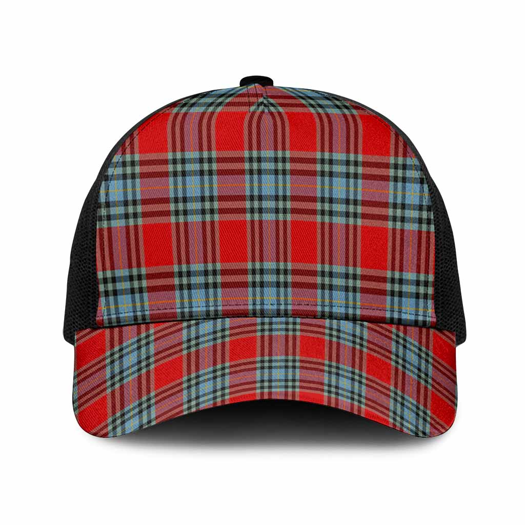 MacLeay (McLeay) Tartan Mesh Trucker Cap One Size (Adjustable) Black - Tartan Vibes Clothing