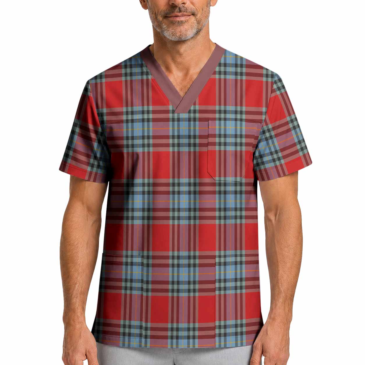 MacLeay (McLeay) Tartan Scrub Top XL - Tartan Vibes Clothing