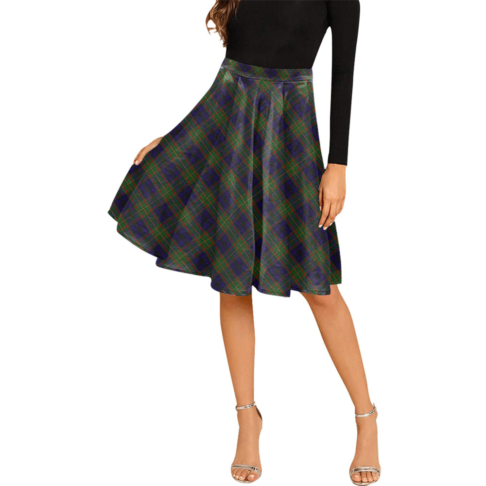 MacLeish (McLeish) Tartan Melete Pleated Midi Skirt Cross Style Female - Tartan Vibes Clothing