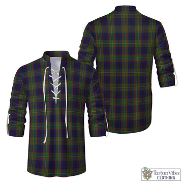 MacLeish Tartan Men's Scottish Traditional Jacobite Ghillie Kilt Shirt