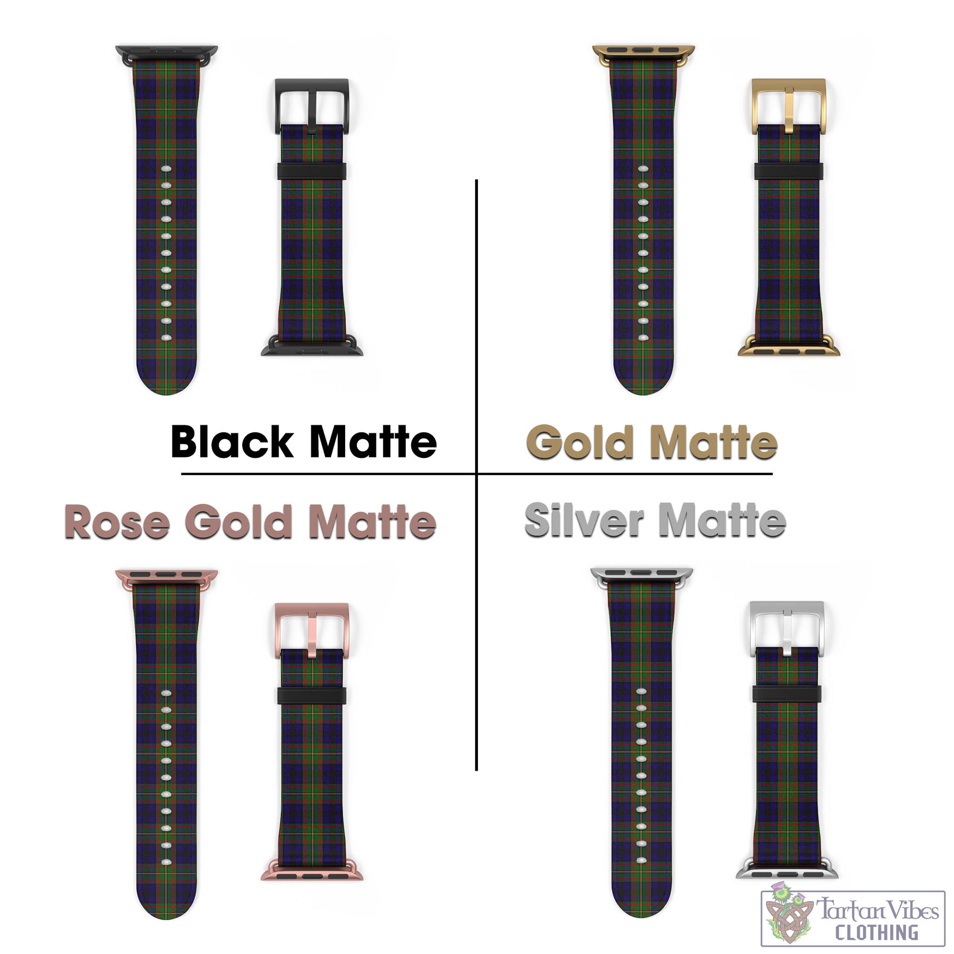 MacLeish (McLeish) Tartan Watch Band 42 - 45 mm - Tartan Vibes Clothing