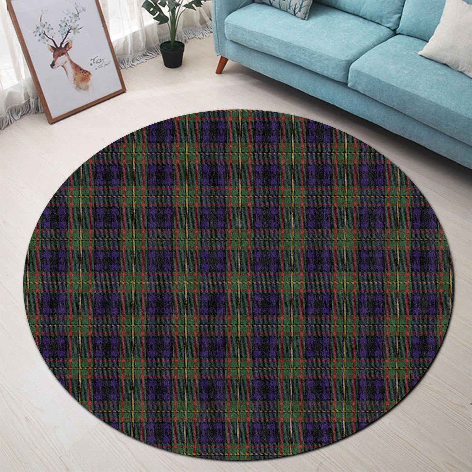 MacLeish (McLeish) Tartan Round Rug - Tartan Vibes Clothing