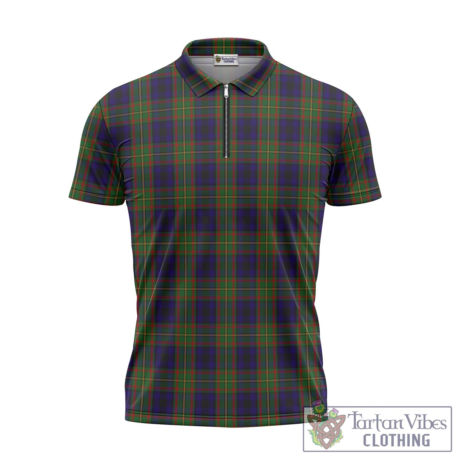 MacLeish (McLeish) Tartan Zipper Polo Shirt - Tartan Vibes Clothing