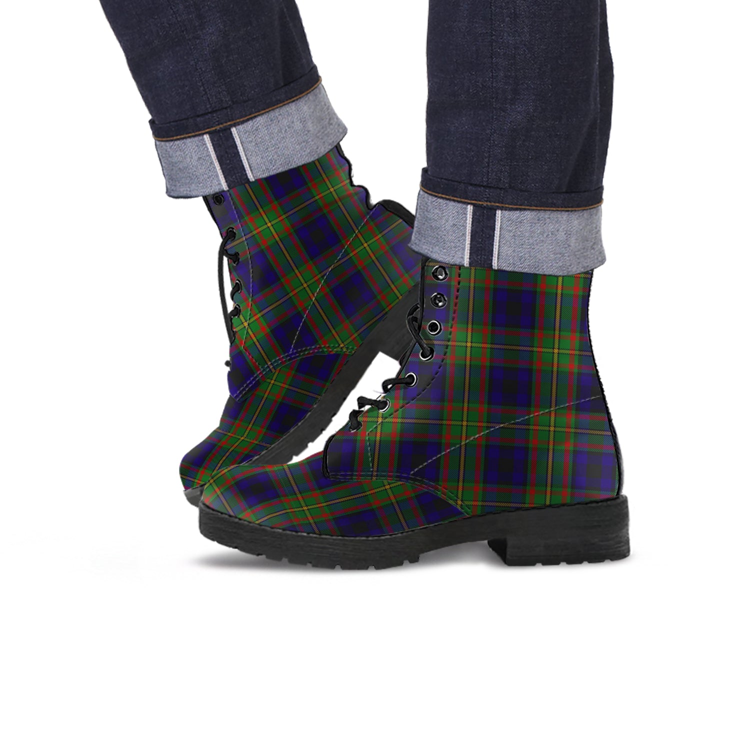 MacLeish (McLeish) Tartan Leather Boots - Tartan Vibes Clothing