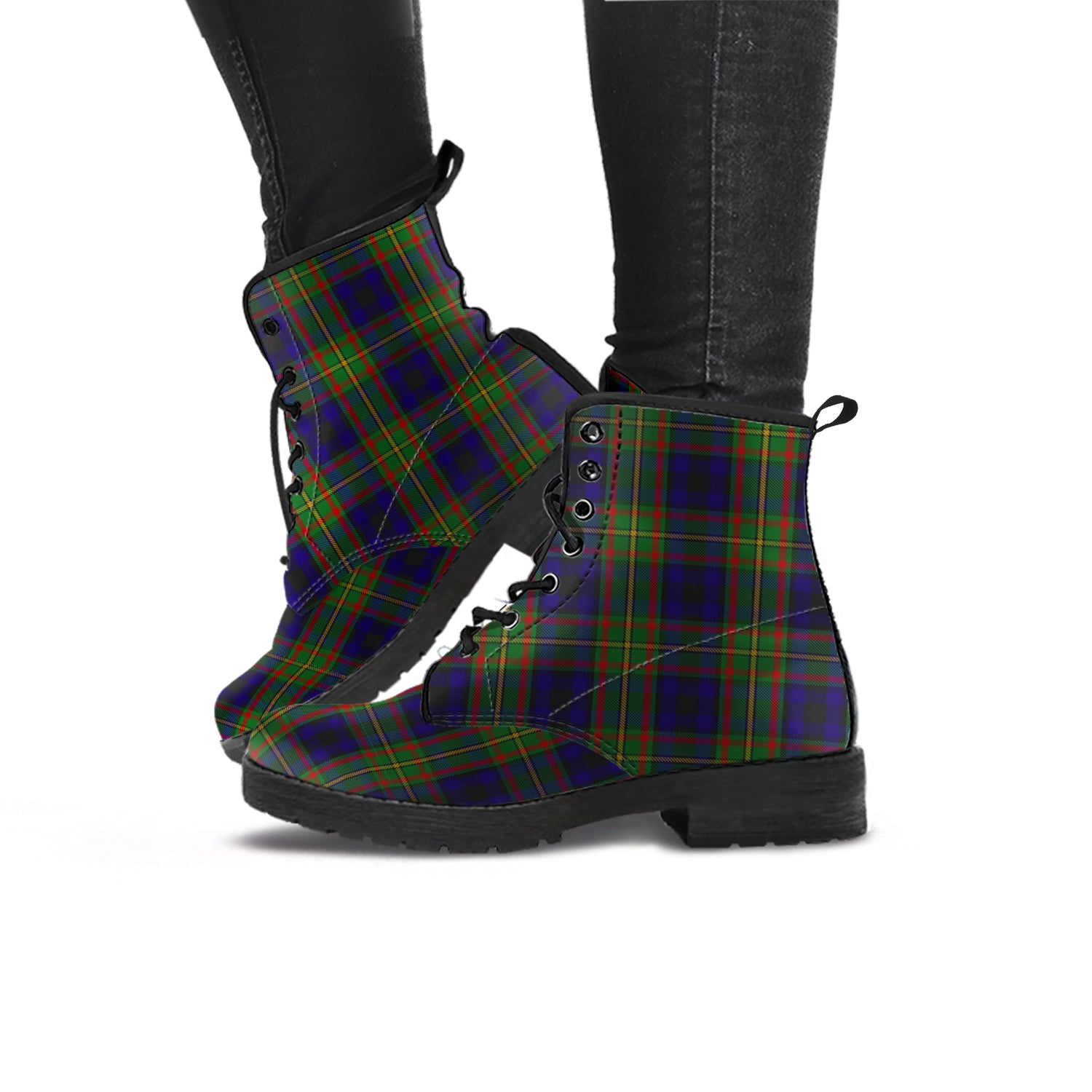MacLeish (McLeish) Tartan Leather Boots - Tartan Vibes Clothing