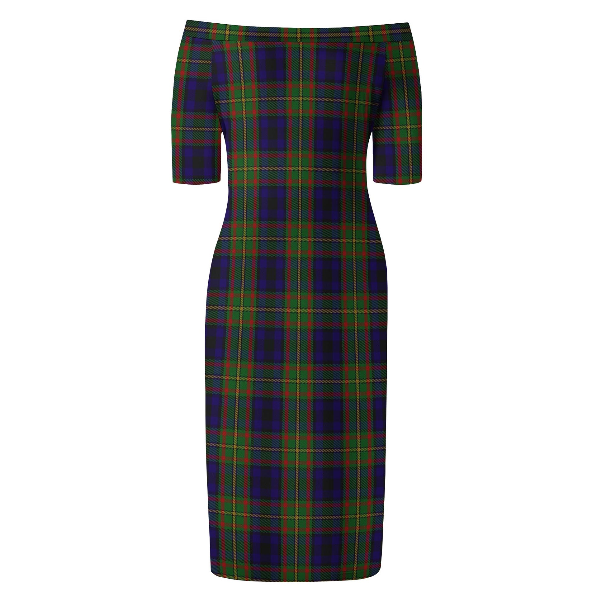 MacLeish (McLeish) Tartan Off Shoulder Lady Dress - Tartan Vibes Clothing