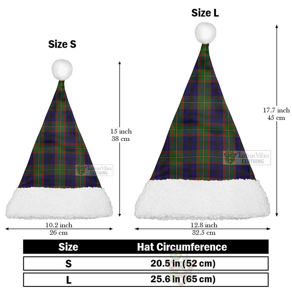 MacLeish (McLeish) Tartan Christmas Santa Hats Christmas Hat L 25.6in (65cm) - Tartan Vibes Clothing