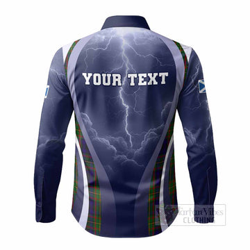 MacLeish (McLeish) Scotland Football Tartan Long Sleeve Button Shirts Scotland On Tour Trophy Style