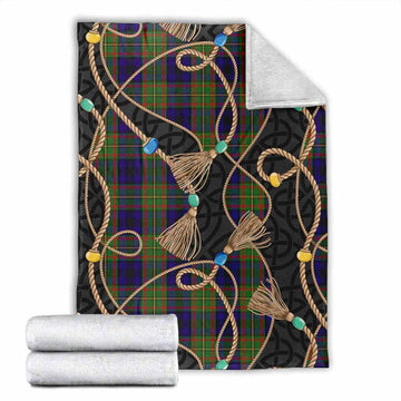 MacLeish (McLeish) Scottish Tartan Twisted Ropes Stylized Blanket X-Large 59 x 79 inches 150 x 200 cm - Tartan Vibes Clothing