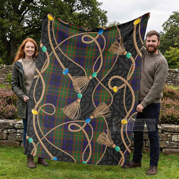 MacLeish (McLeish) Scottish Tartan Twisted Ropes Stylized Blanket - Tartan Vibes Clothing