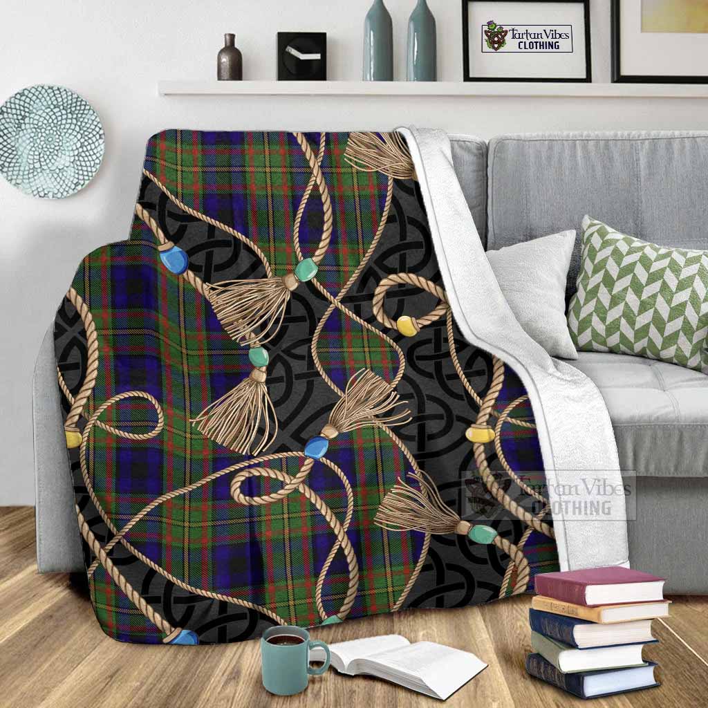 MacLeish (McLeish) Scottish Tartan Twisted Ropes Stylized Blanket - Tartan Vibes Clothing
