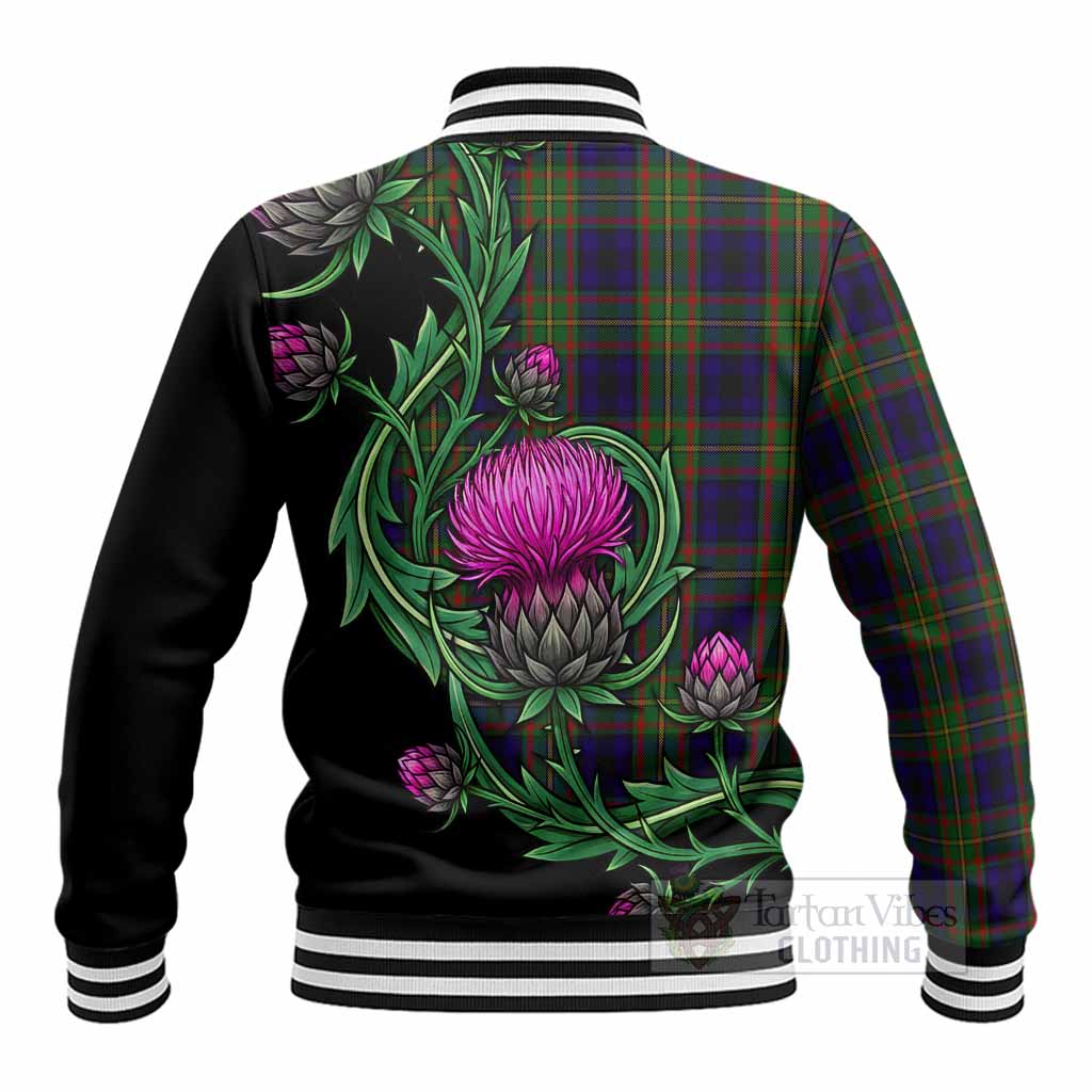 MacLeish (McLeish) Tartan Baseball Jacket Resilient Scottish Thistle - Tartan Vibes Clothing