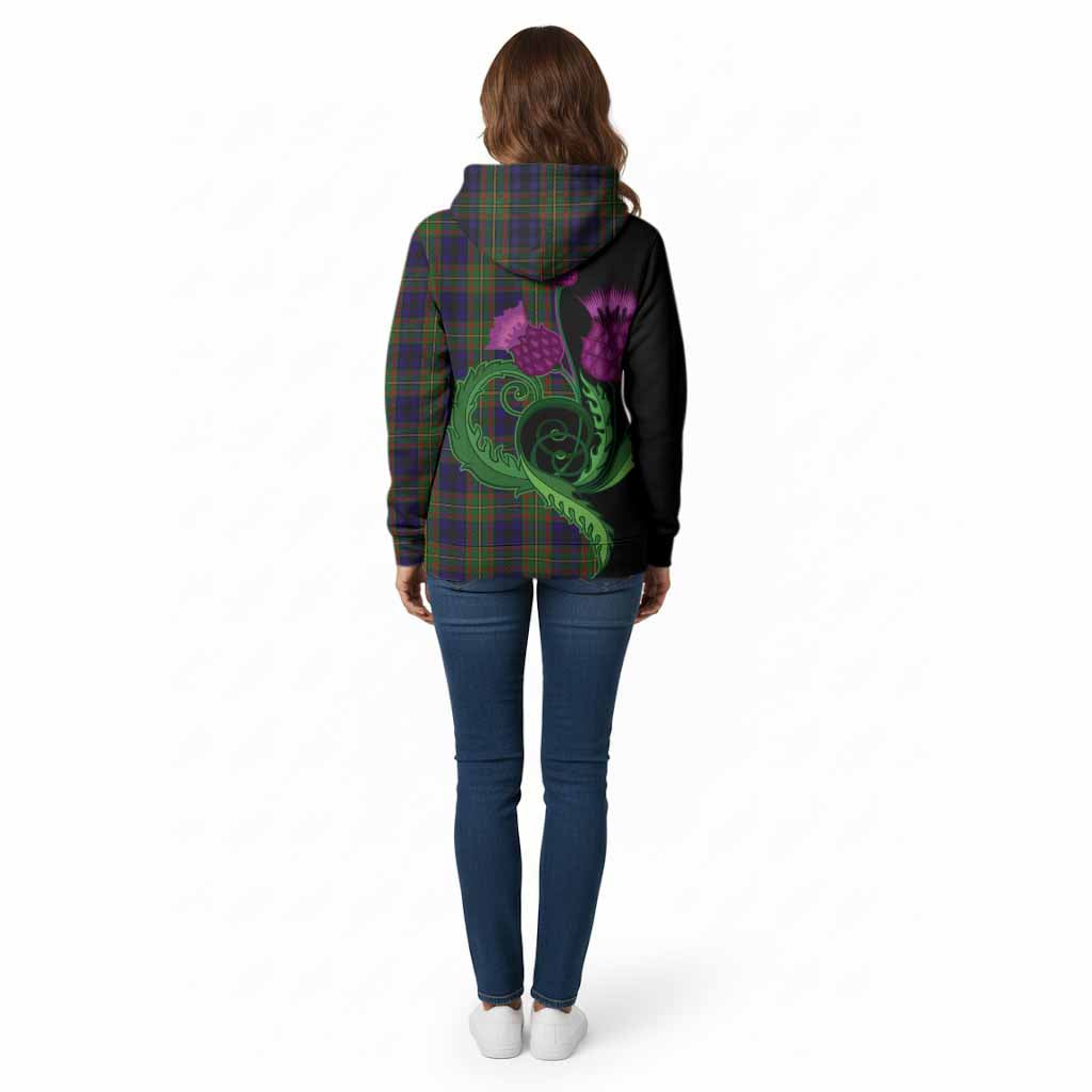 MacLeish (McLeish) Tartan Cotton Hoodie Traditional Scottish Thistle