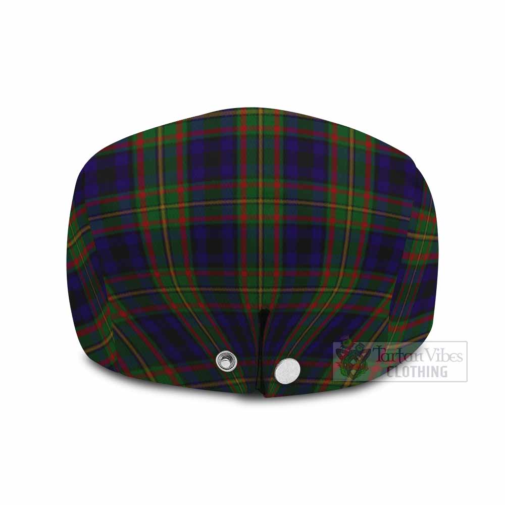 MacLeish (McLeish) Tartan Flat Cap, Jeff Cap Scottish Stag Thistle Floral Art