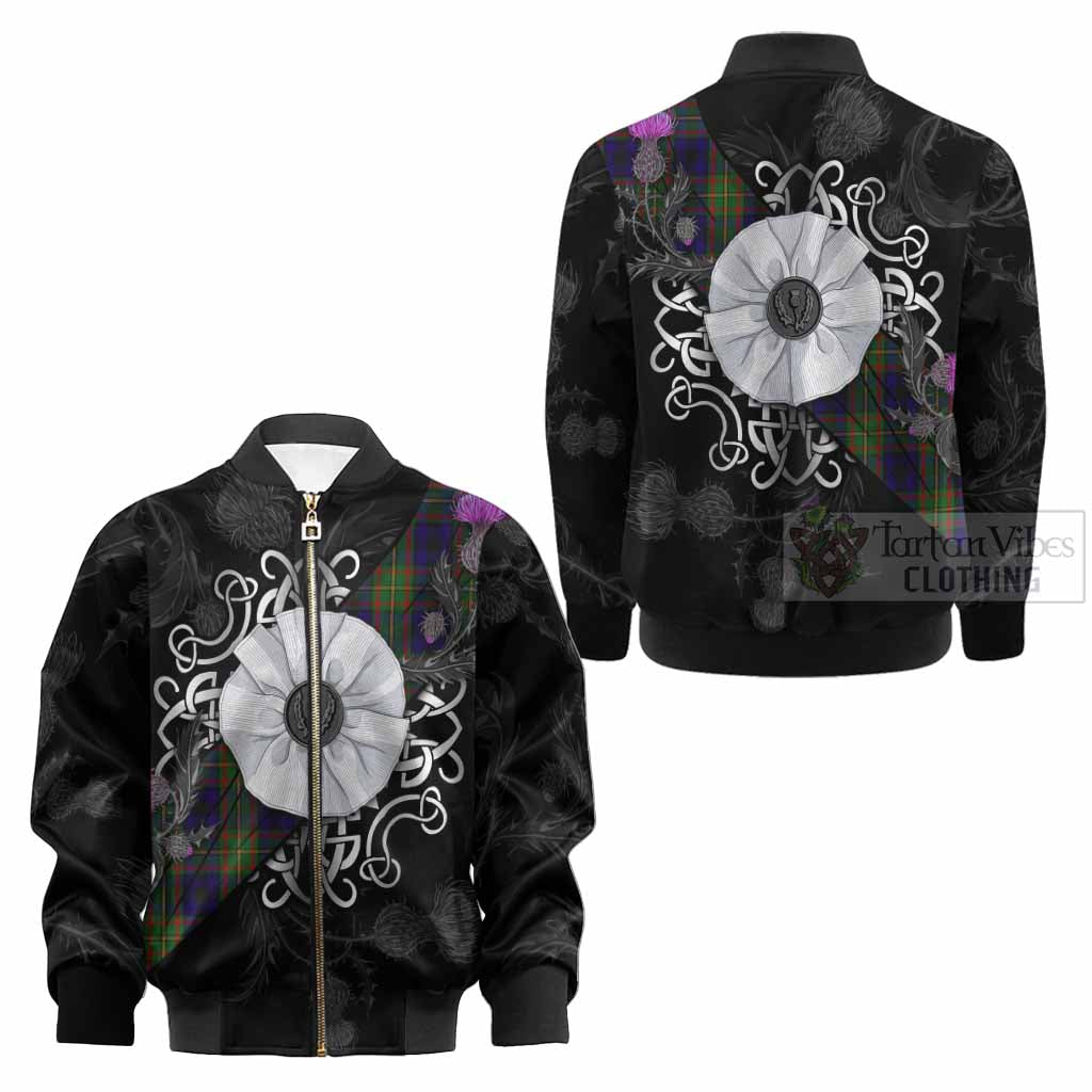 MacLeish (McLeish) Tartan Kid Bomber Jacket Jacobite White Rose - Tartan Vibes Clothing