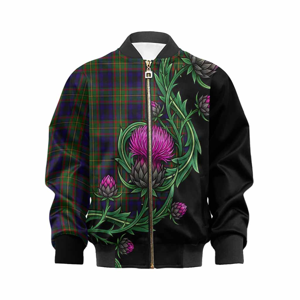 MacLeish (McLeish) Tartan Kid Bomber Jacket Resilient Scottish Thistle Kid XS - Tartan Vibes Clothing