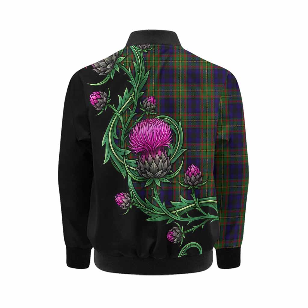 MacLeish (McLeish) Tartan Kid Bomber Jacket Resilient Scottish Thistle Kid - Tartan Vibes Clothing