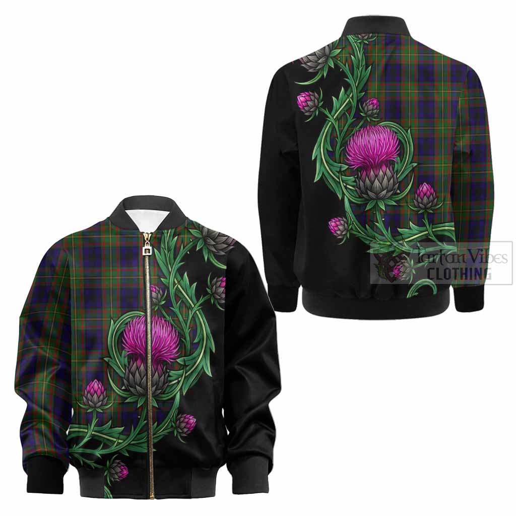 MacLeish (McLeish) Tartan Kid Bomber Jacket Resilient Scottish Thistle - Tartan Vibes Clothing