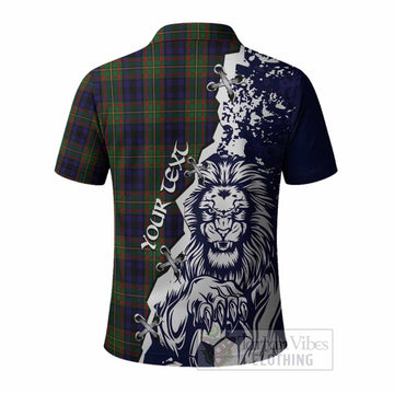 MacLeish (McLeish) Tartan Scottish Polo Shirt Angry Lion With Soccer Ball Style