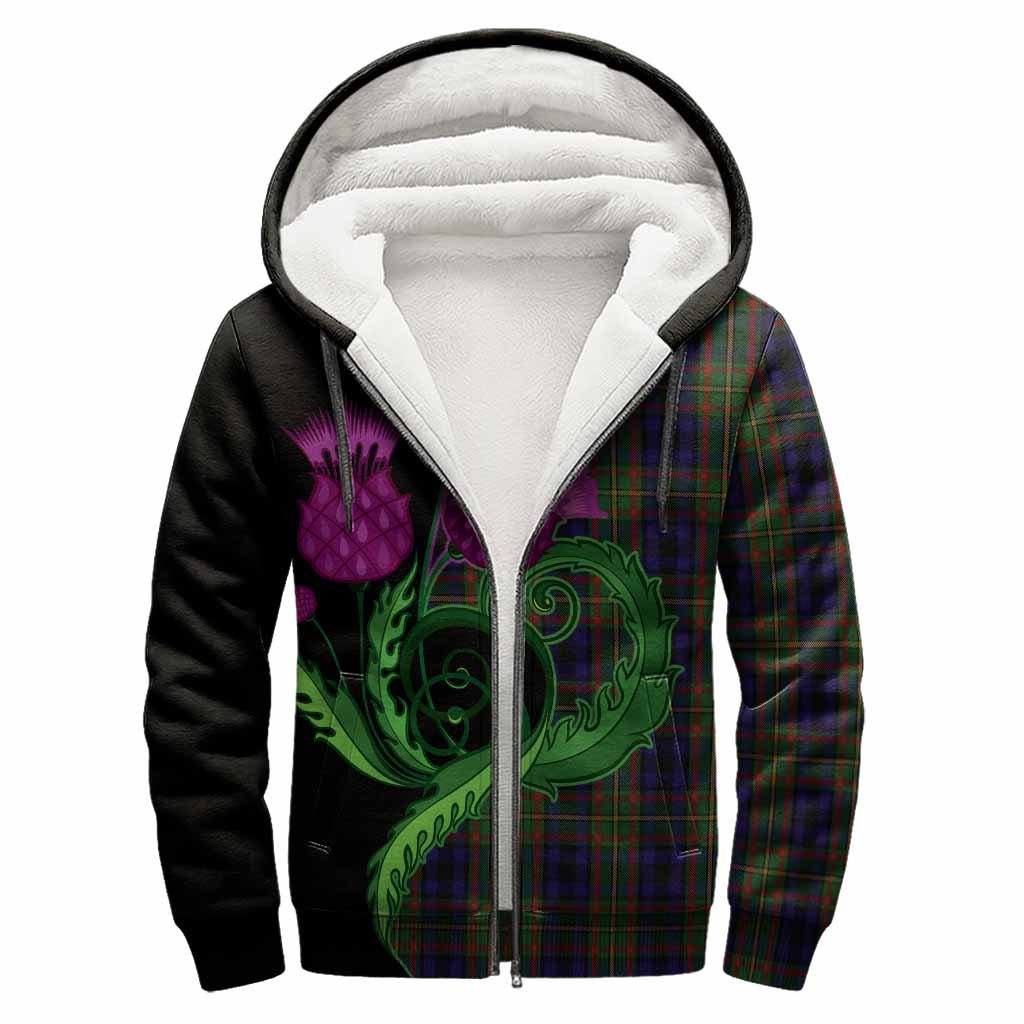 MacLeish (McLeish) Tartan Sherpa Hoodie Traditional Scottish Thistle