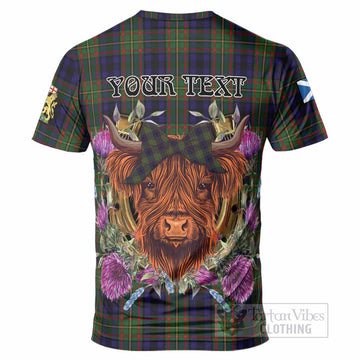 MacLeish (McLeish) Tartan T-Shirt Scottish Thistle Heilan Coo