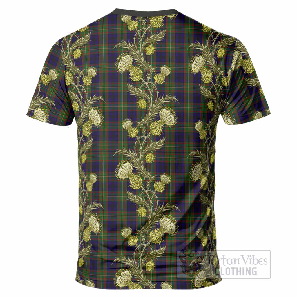 MacLeish (McLeish) Tartan T-Shirt Seamless Scottish Thistle Flowers