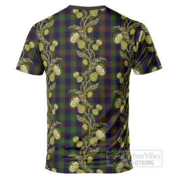 MacLeish (McLeish) Tartan T-Shirt Seamless Scottish Thistle Flowers