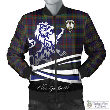MacLellan (McLellan) Tartan Bomber Jacket with Alba Gu Brath Regal Lion Emblem