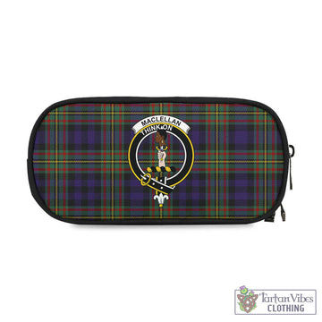 MacLellan Tartan Pen and Pencil Case with Family Crest