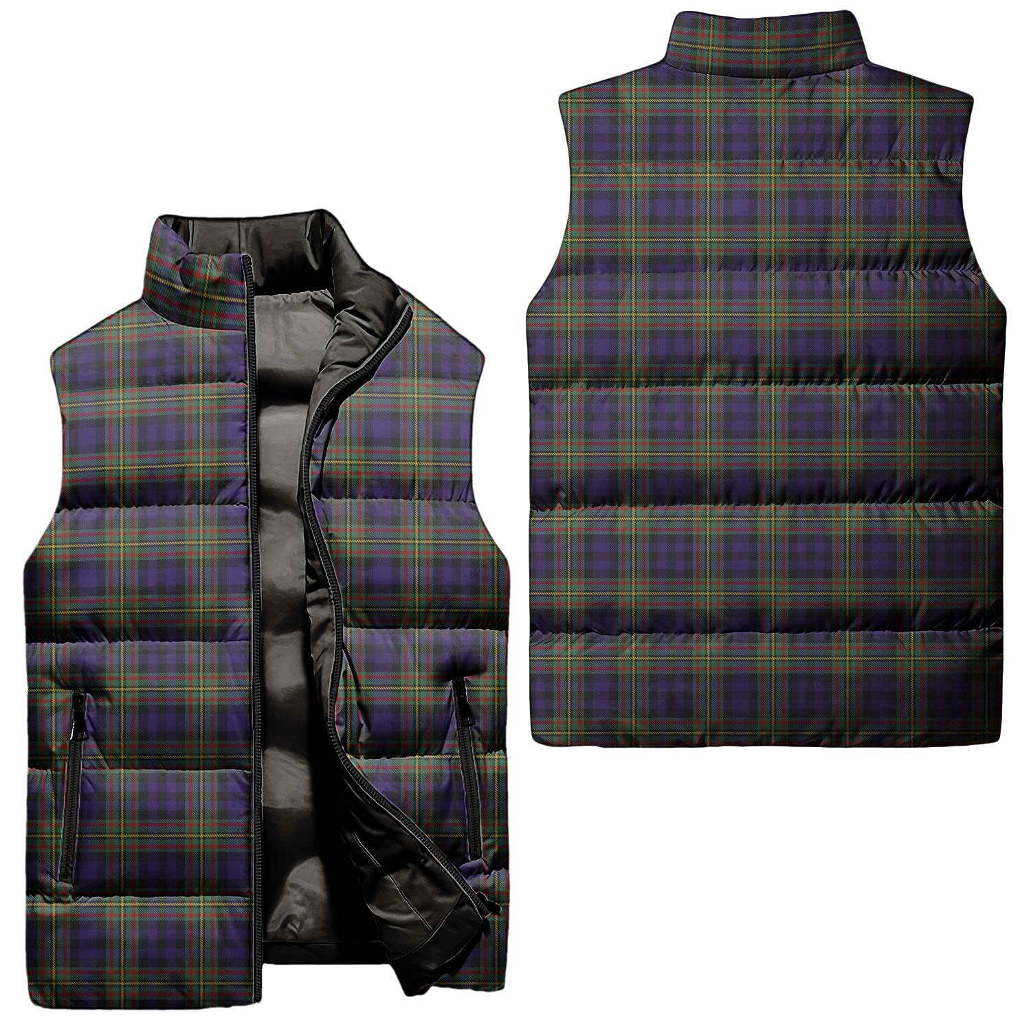 MacLellan Tartan Sleeveless Puffer Jacket Unisex - Tartanvibesclothing
