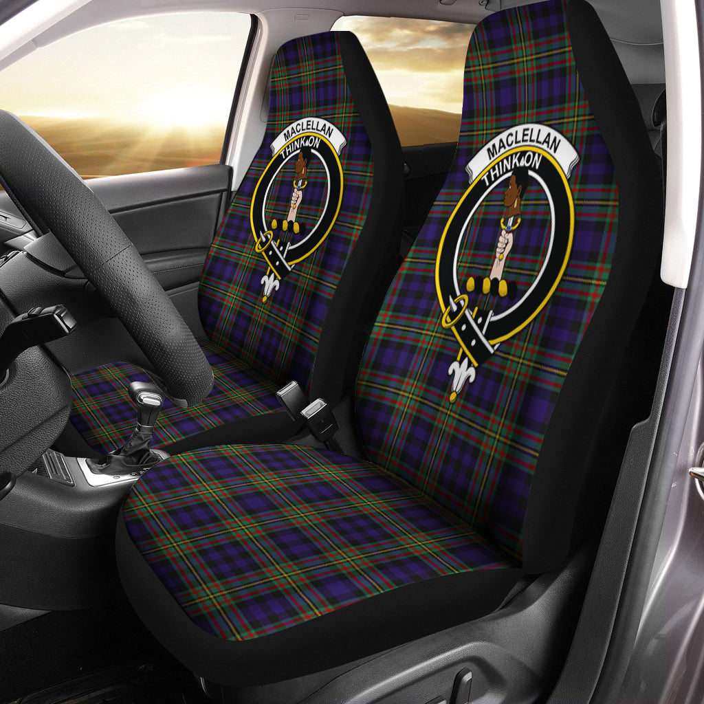 MacLellan Tartan Car Seat Cover with Family Crest One Size - Tartanvibesclothing