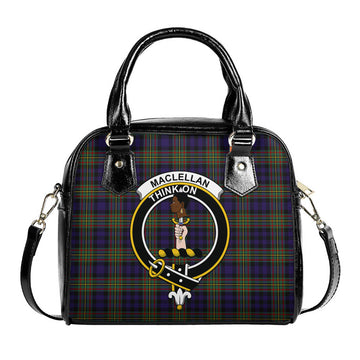 MacLellan (McLellan) Tartan Shoulder Handbags with Family Crest
