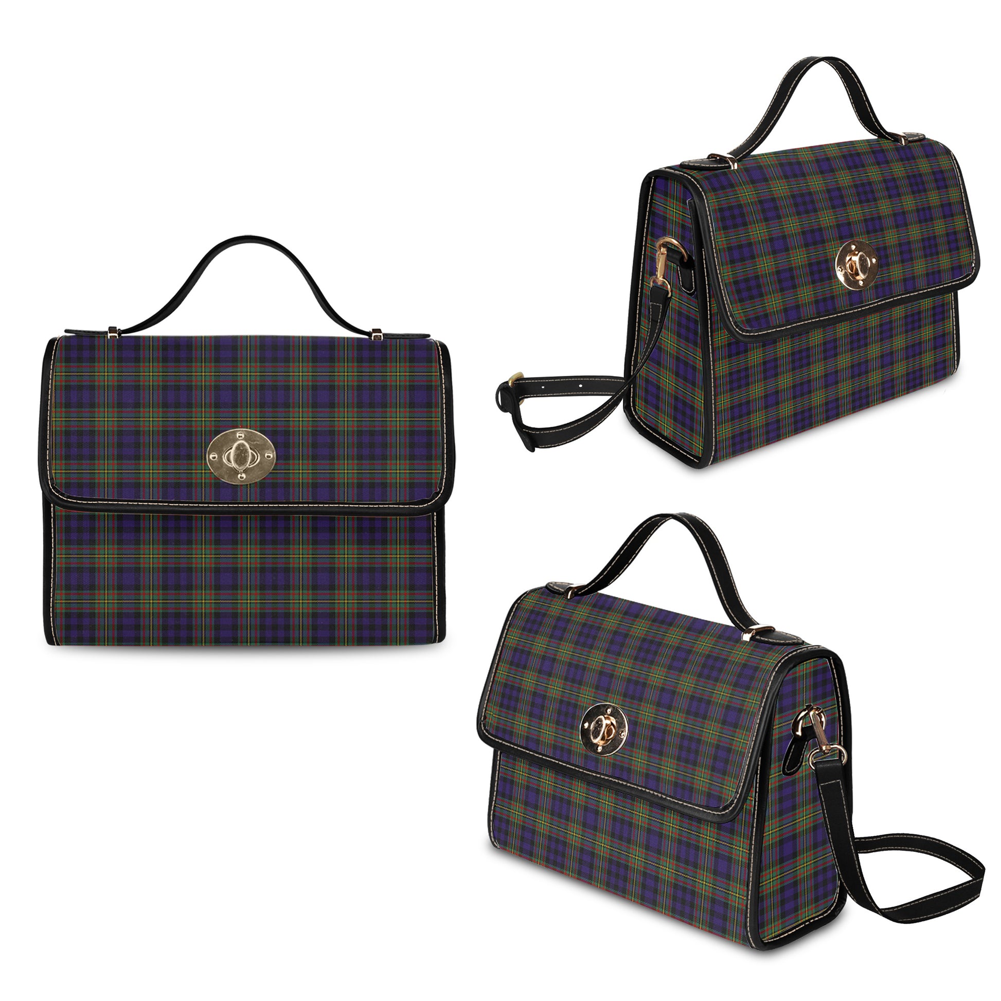maclellan-tartan-leather-strap-waterproof-canvas-bag