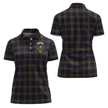 maclellan-tartan-polo-shirt-with-family-crest-for-women