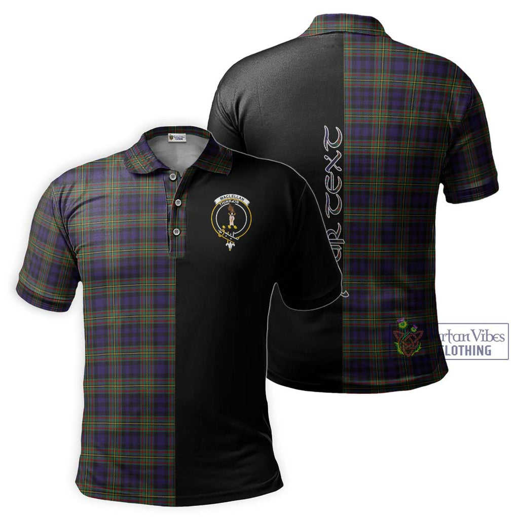 MacLellan (McLellan) Tartan Polo Shirt with Family Crest and Half Of Me Style Kid - Tartanvibesclothing Shop