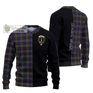 MacLellan (McLellan) Tartan Ugly Sweater with Family Crest and Half Of Me Style
