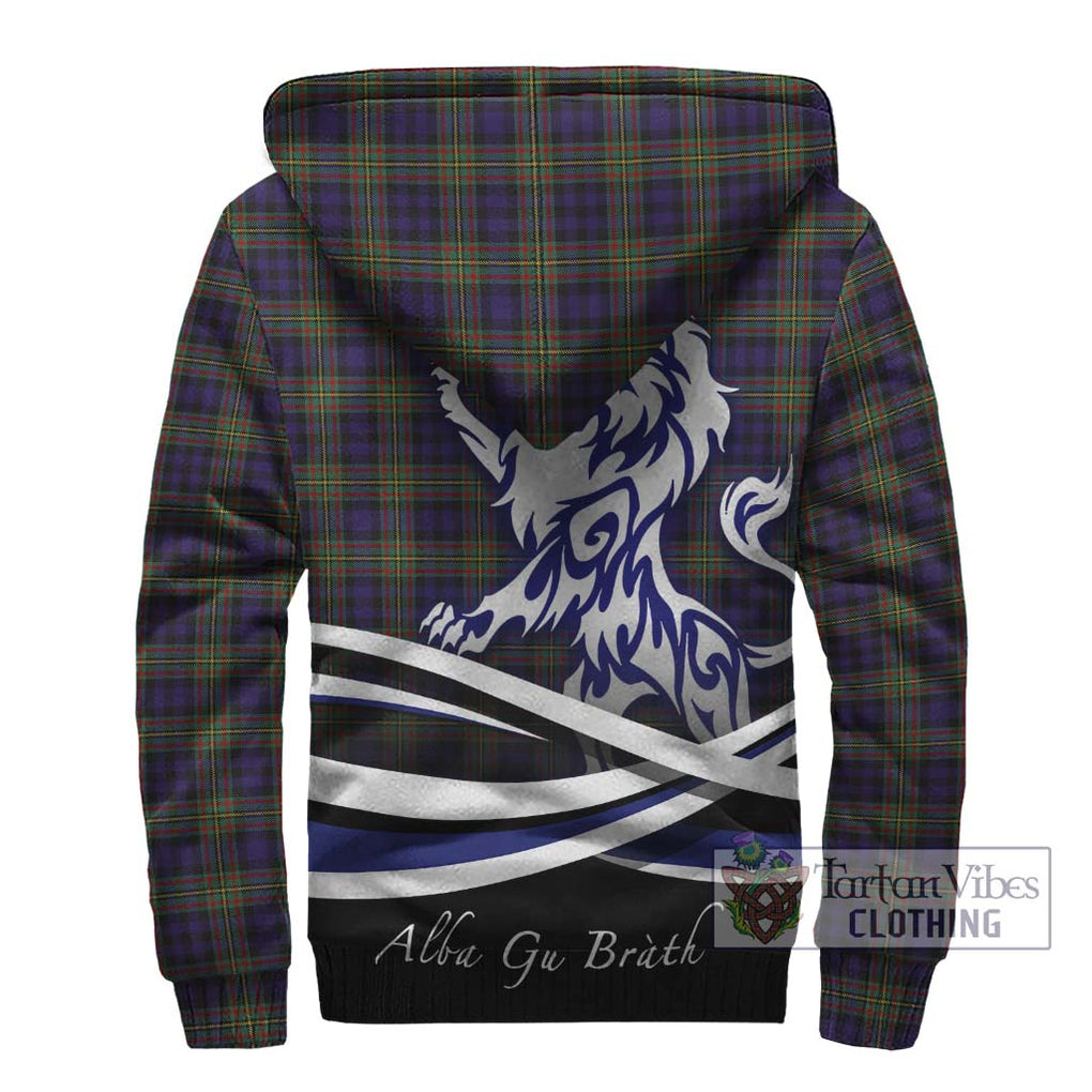 MacLellan (McLellan) Tartan Sherpa Hoodie with Alba Gu Brath Regal Lion Emblem - Tartan Vibes Clothing