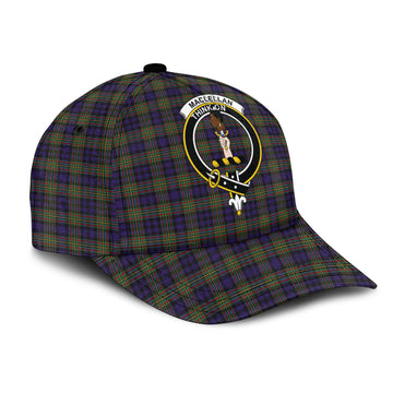 MacLellan Tartan Classic Cap with Family Crest